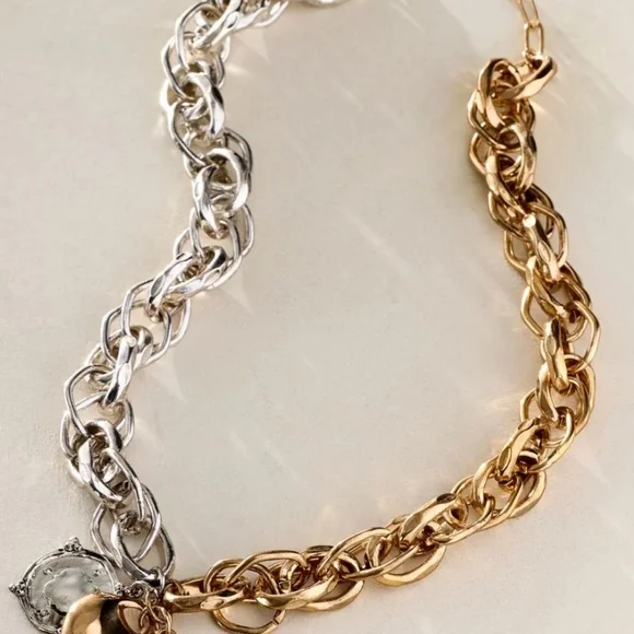 Free People Etta Chain Necklace NWOT - Picture 2 of 6